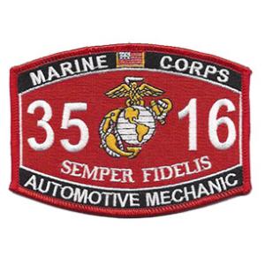 USMC MOS 3516 Automotive Mechanic Patch