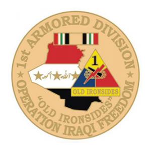 Operation Iraqi Freedom 1st Armored Division Pin