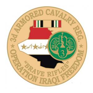 Operation Iraqi Freedom 3rd Armored Cavalry Regiment Pin