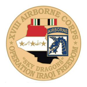 Operation Iraqi Freedom  18th Airborne Corps Pin