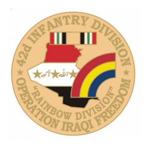 Operation Iraqi Freedom 42nd Infantry Division Pin