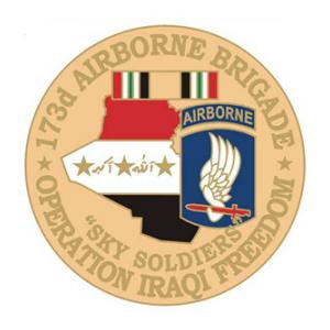 Operation Iraqi Freedom 173rd Airborne Brigade Pin