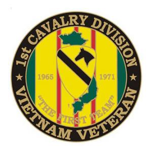Vietnam Veteran 1st Cavalry Division Pin