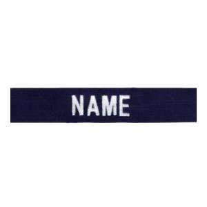 U.S. Coast Guard White on Navy Name Tapes W/ Velcro (Ripstop)