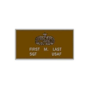 U.S. Air Force Brown Leather Flight Badge