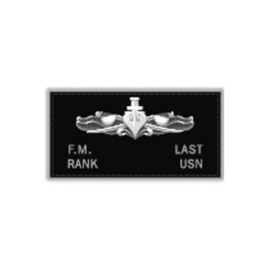 U.S. Navy Black Leather Flight Badge