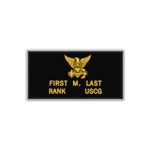 U.S. Coast Guard Black Leather Flight Badge