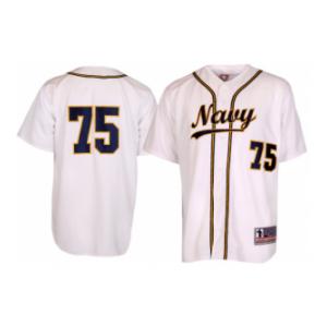 Navy Authentic Baseball Jersey (White)