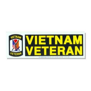 Vietnam Veteran Bumper Sticker