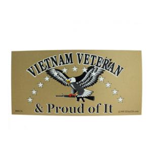 Vietnam Veteran & Proud of It Bumper Sticker