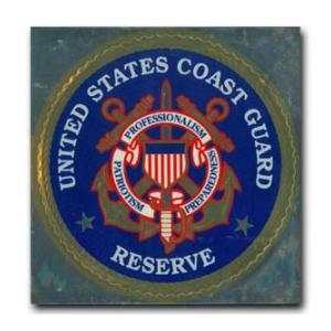 Coast Guard Reserve Bumper Sticker with Crest