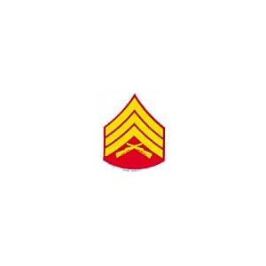 US Marines E-5 Sergeant Outside Window Decal