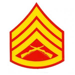 US Marines E-6 Staff Sergeant Outside Window Decal