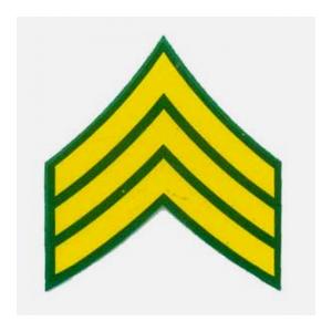 Army E-5 Sergeant Outside Window Decal