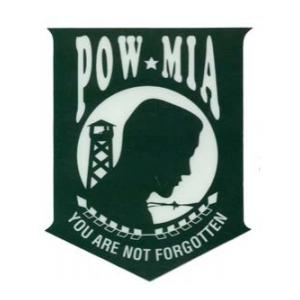 POW/MIA You Are Not Forgotten Outside Window Decal