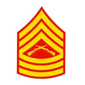 US Marines E-8 Master Sergeant Outside Window Decal