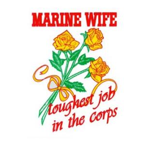 Marine Wife Toughest Job in the Corps Outside Window Decal