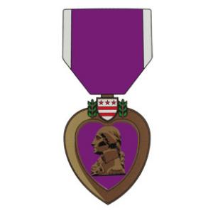 Purple Heart Medal Outside Decal