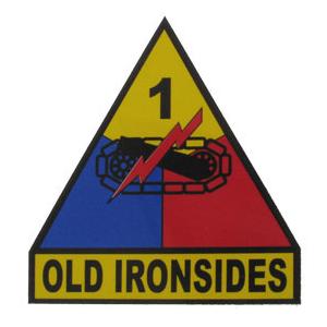 1st Armored Division Outside Decal with Old Ironsides