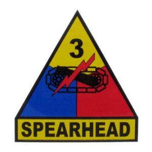 3rd Armored Division Outside Decal with Spearhead