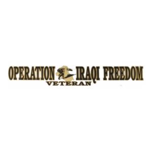 Operation Iraq Freedom Veteran Outside Decal
