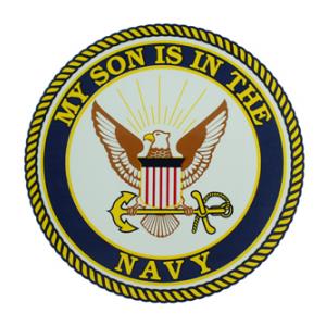 My Son Is In The Navy Outside Decal