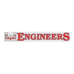 Engineers Outside Window Decal