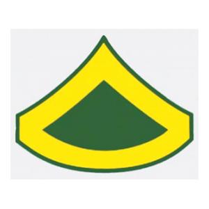 Army E-3 Private First Class Outdoor Window Decal