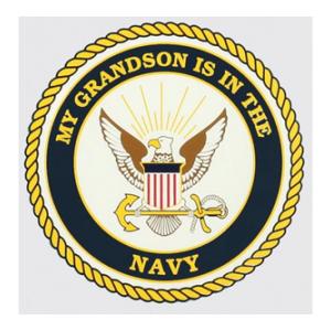 Grandson In The Navy Sticker