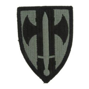 18th Military Police Brigade Patch Foliage Green (With Hook Fastener)