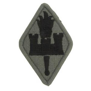 Engineer Center & School Patch Foliage Green (Velcro Backed)