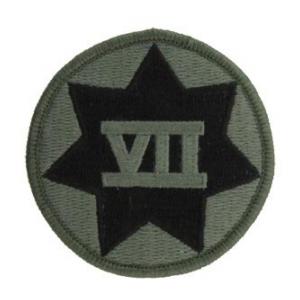 7th Corps Patch Foliage Green (With Hook Fastener)