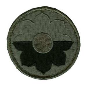 9th Infantry Division Patch Foliage Green (With Hook Fastener)