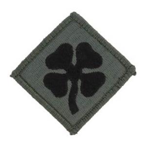 4th Army Patch Foliage Green(With Hook Fastener)