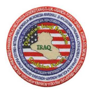 Operation Iraqi Freedom Coalition Forces Patch