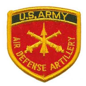 Army Air Defense Artillery Patch
