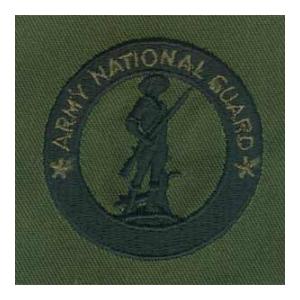 Army National Guard Recruiter Identification Badge (OD Green Sew On)