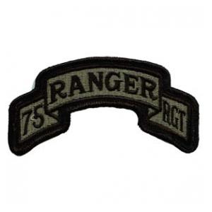 HQ 75th Infantry Regiment Scroll Patch  Foliage Green (Velcro Backed)