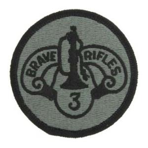 3rd Armored Cavalry Patch Foliage Green (With Hook Fastener)