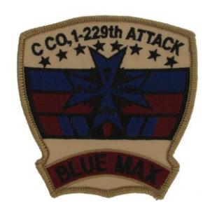 Army 1st Battalion 229th Aviation Regiment  C Company (Blue Max) (Desert) Patch
