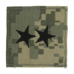 Army Major General Rank with Velcro Backing (Digital All Terrain)