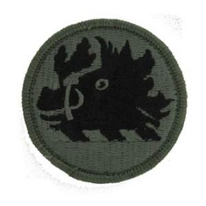 Georgia National Guard Headquarters Patch Foliage Green (Velcro Backed)