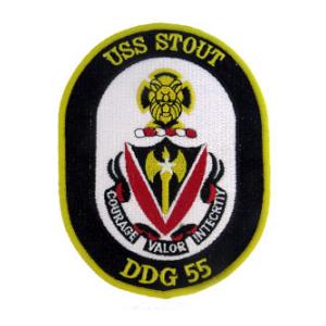 USS Stout DDG-55 Ship Patch