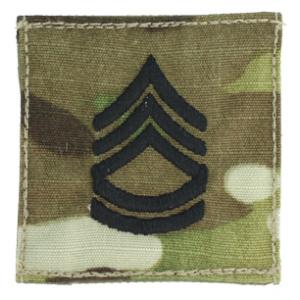 Army Sergeant First Class with Velcro Backing (Multicam w/Black)