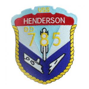 USS Henderson DD-785 Ship Patch