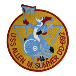 USS Allen M. Sumner DD-692 Ship Patch