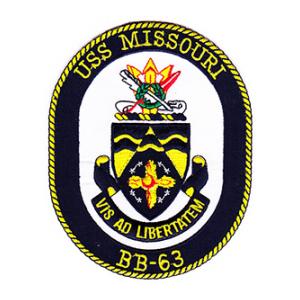 USS Missouri BB-63 Ship Patch