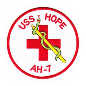 USS Hope AH-7 Ship Patch