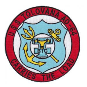 USS Tolovana AO-64 Ship Patch