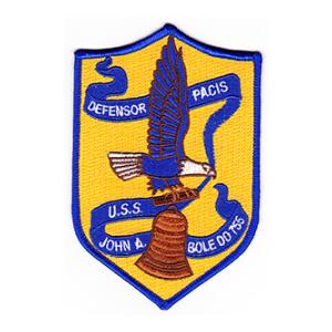 USS John A Bole DD-755 Ship Patch